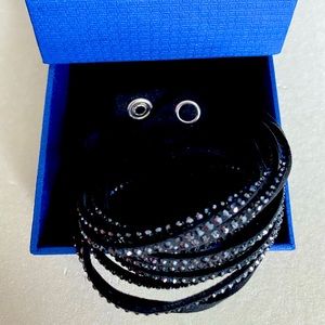 Swarovski Black Wrap Bracelet